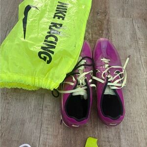 Nike Pink and Neon Yellow Spikes